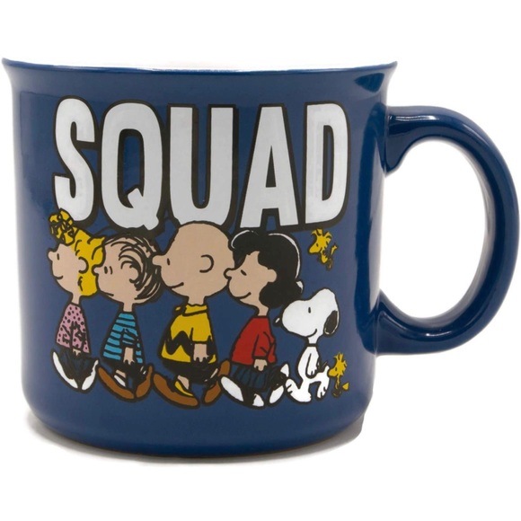 Silver Buffalo Peanuts Squad Ceramic Camper Style Coffee Mug, 20 Ounces - Picture 2 of 4